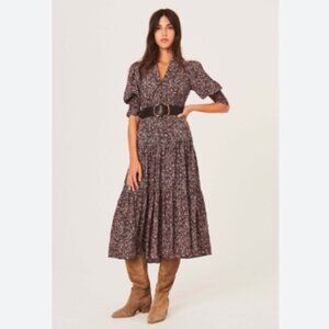 Ba&sh Glee Robe Midi Dress XS